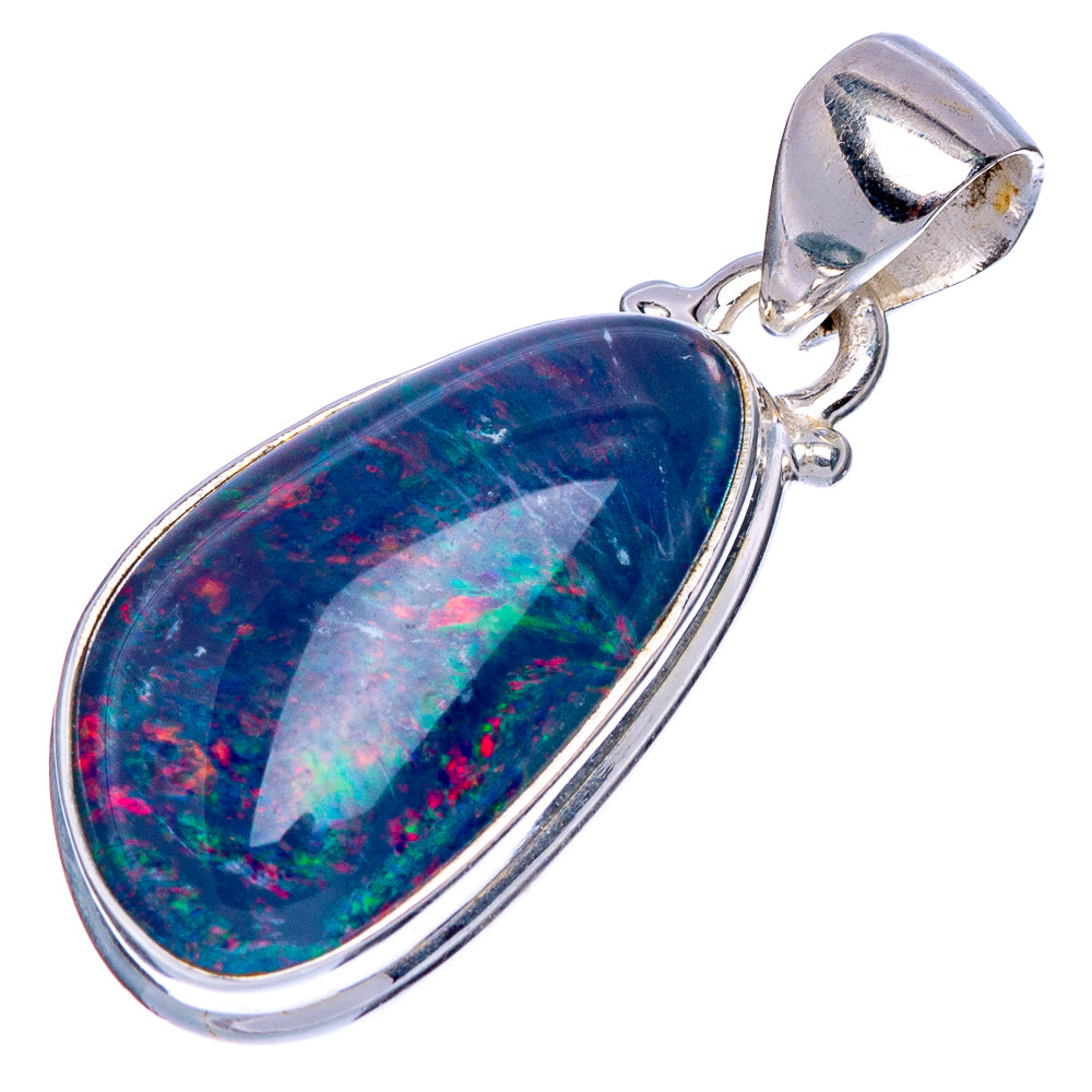 Rare Triplet Opal Pendant 1 1/4" (925 Sterling Silver) P40476