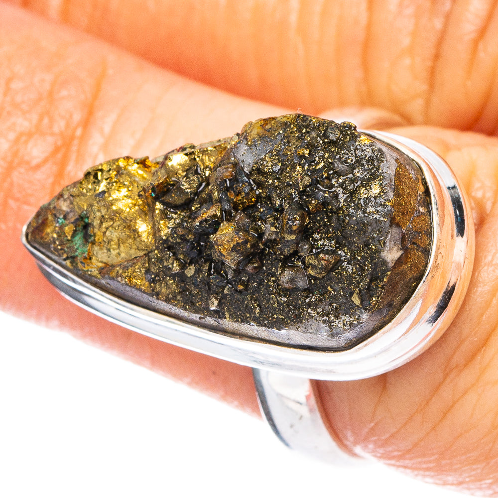 Peacock Ore 925 Sterling Silver Ring Size 7 (925 Sterling Silver) R6096