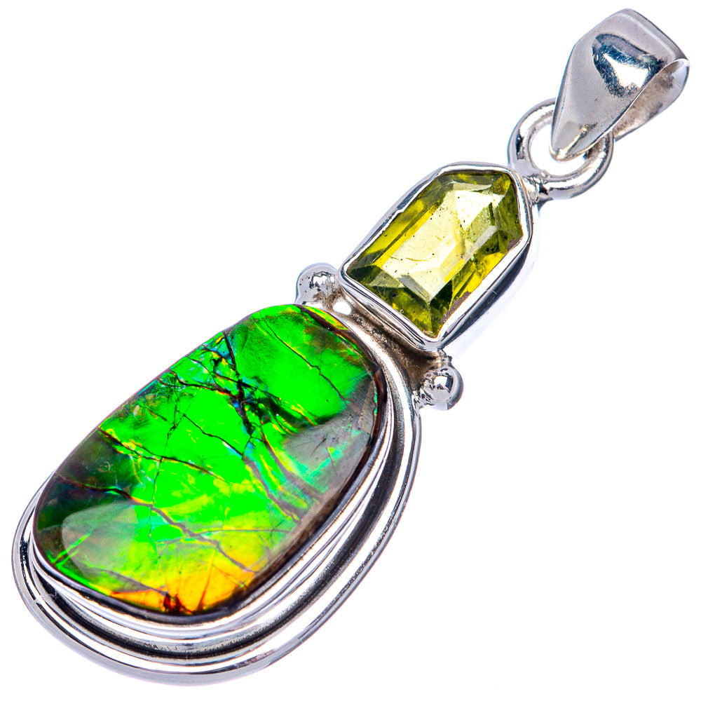 Canadian Ammolite Pendant 1 5/8" (925 Sterling Silver) PD39856
