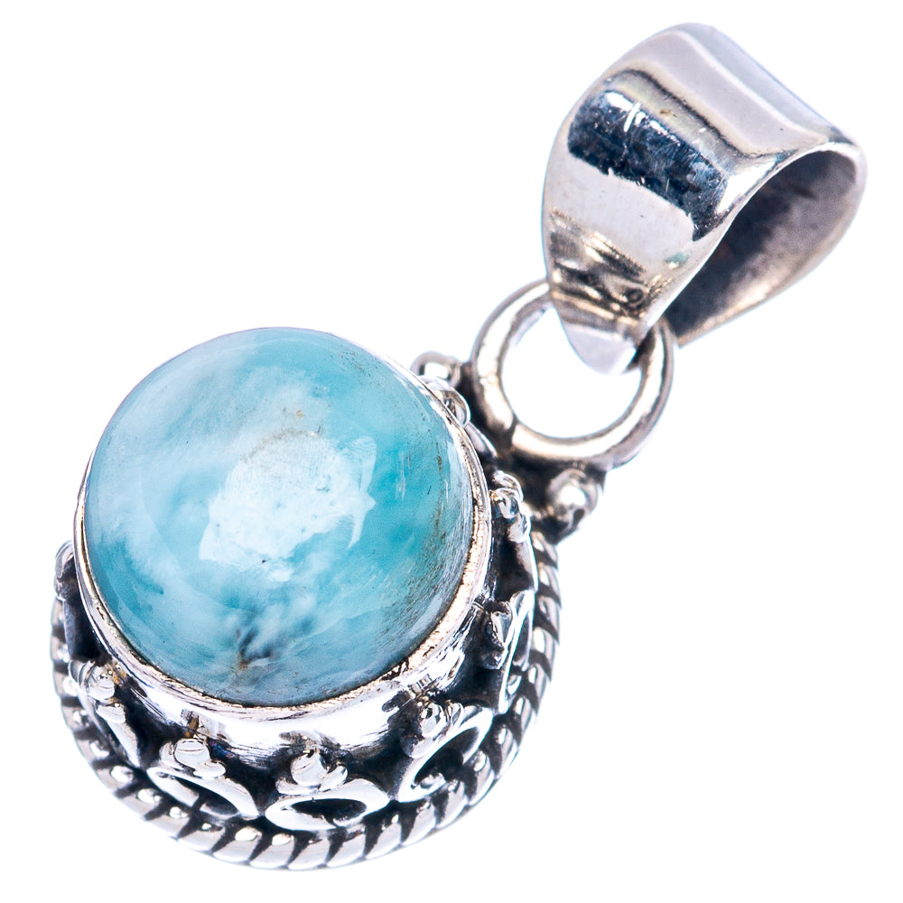 Larimar Pendants 7/8" (925 Sterling Silver) P42310
