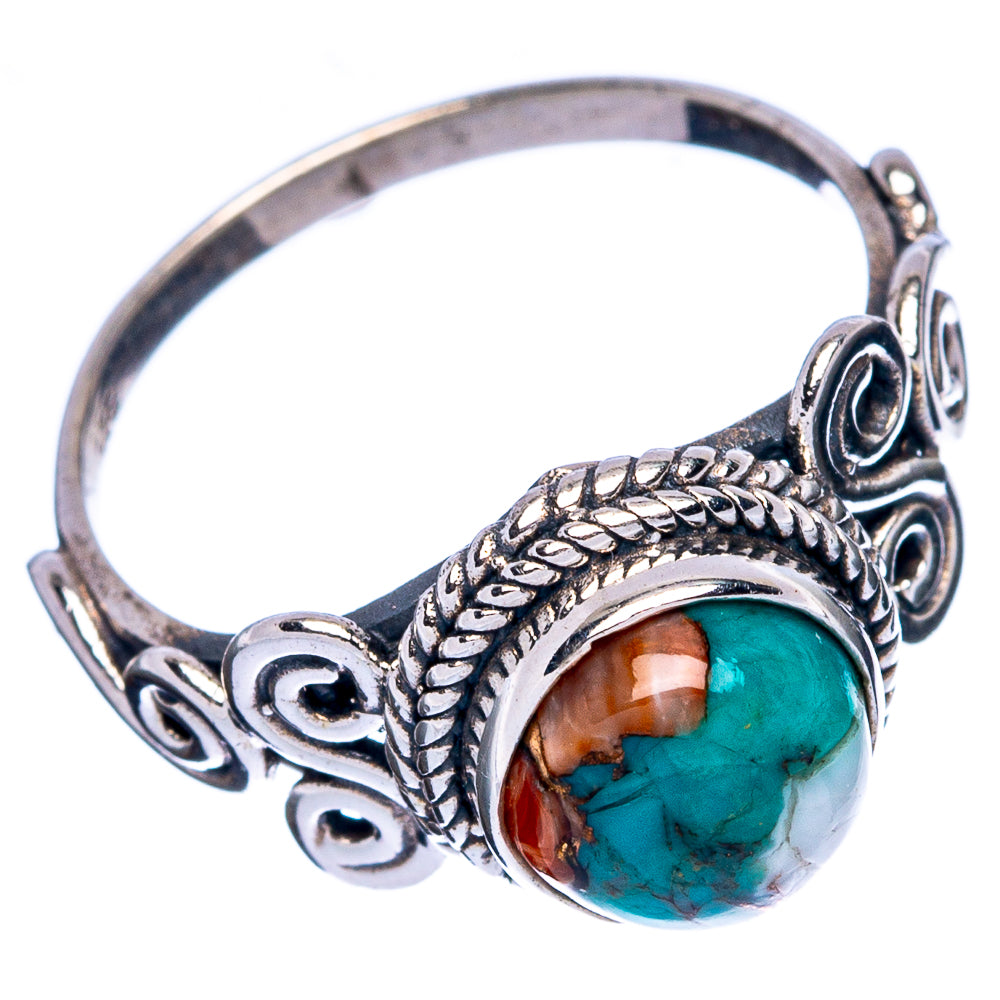 Spiny Oyster Turquoise Ring Size 5 (925 Sterling Silver) R146362