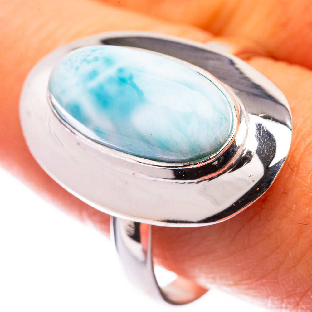 Larimar Ring Size 10.5 (925 Sterling Silver) R140678