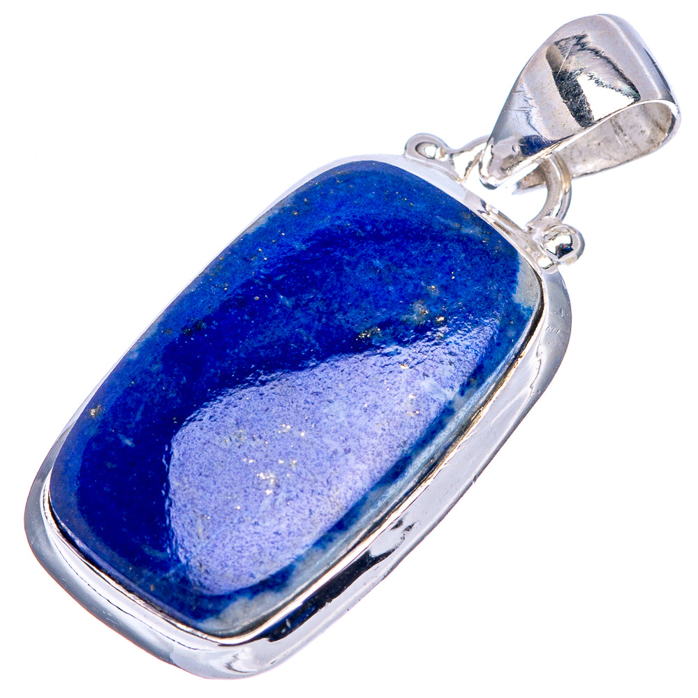 Lapis Lazuli Pendant 1 1/4" (.925 Sterling Silver)