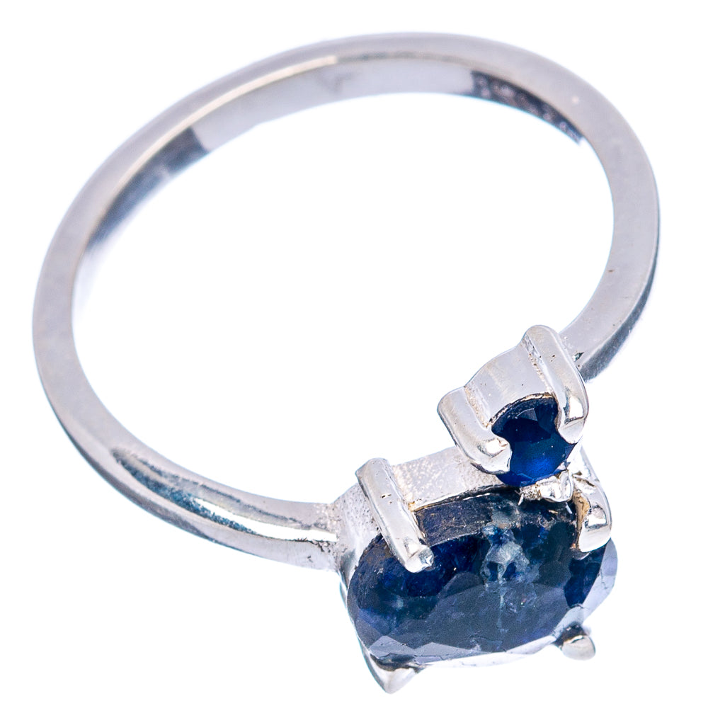 Blue Sillimanite Dainty Ring Size 5.75 (.925 Sterling Silver)