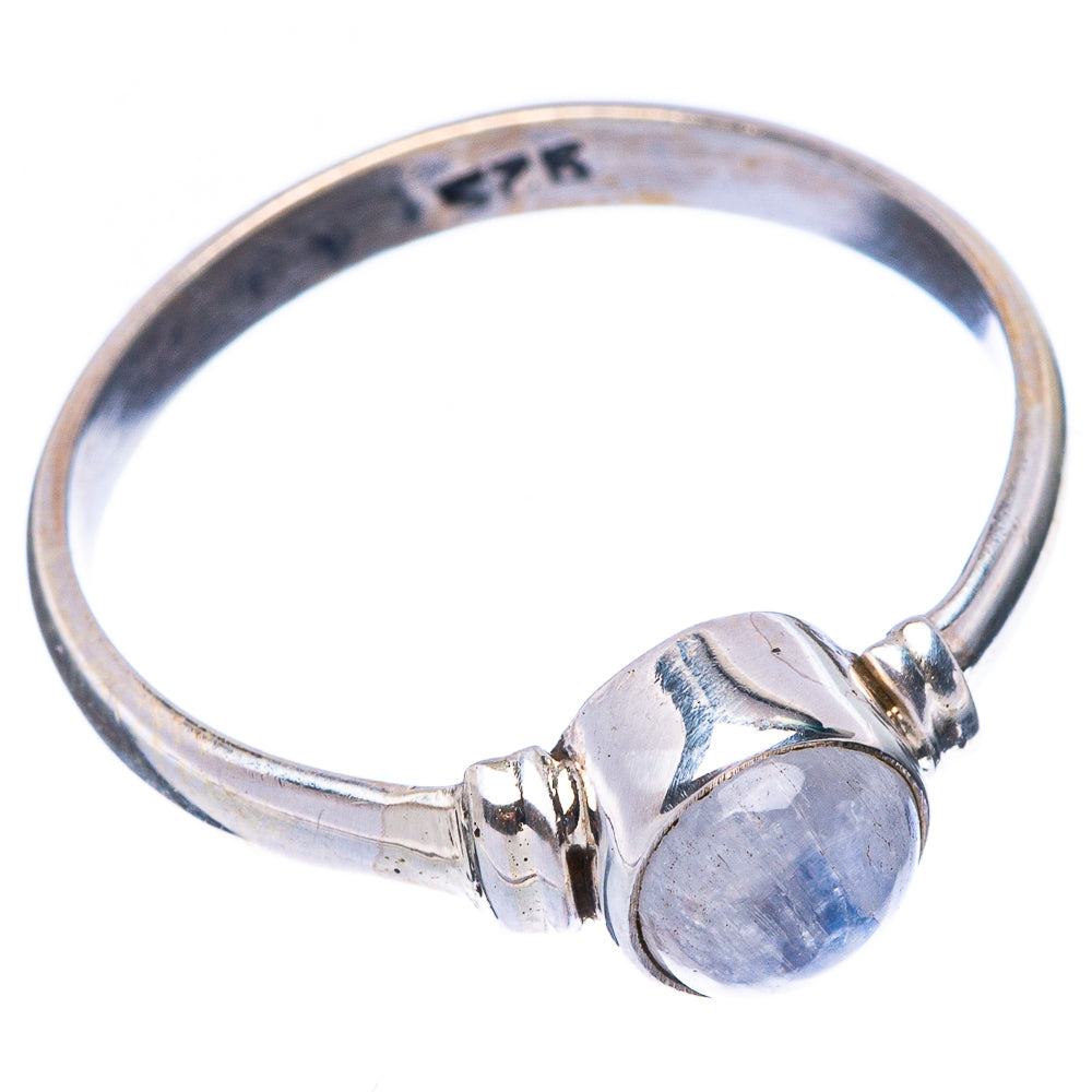 Rainbow Moonstone Dainty Ring Size 8 (925 Sterling Silver) R5738
