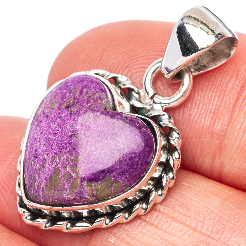 Stichtite Pendant 1 1/8" (925 Sterling Silver) P42514