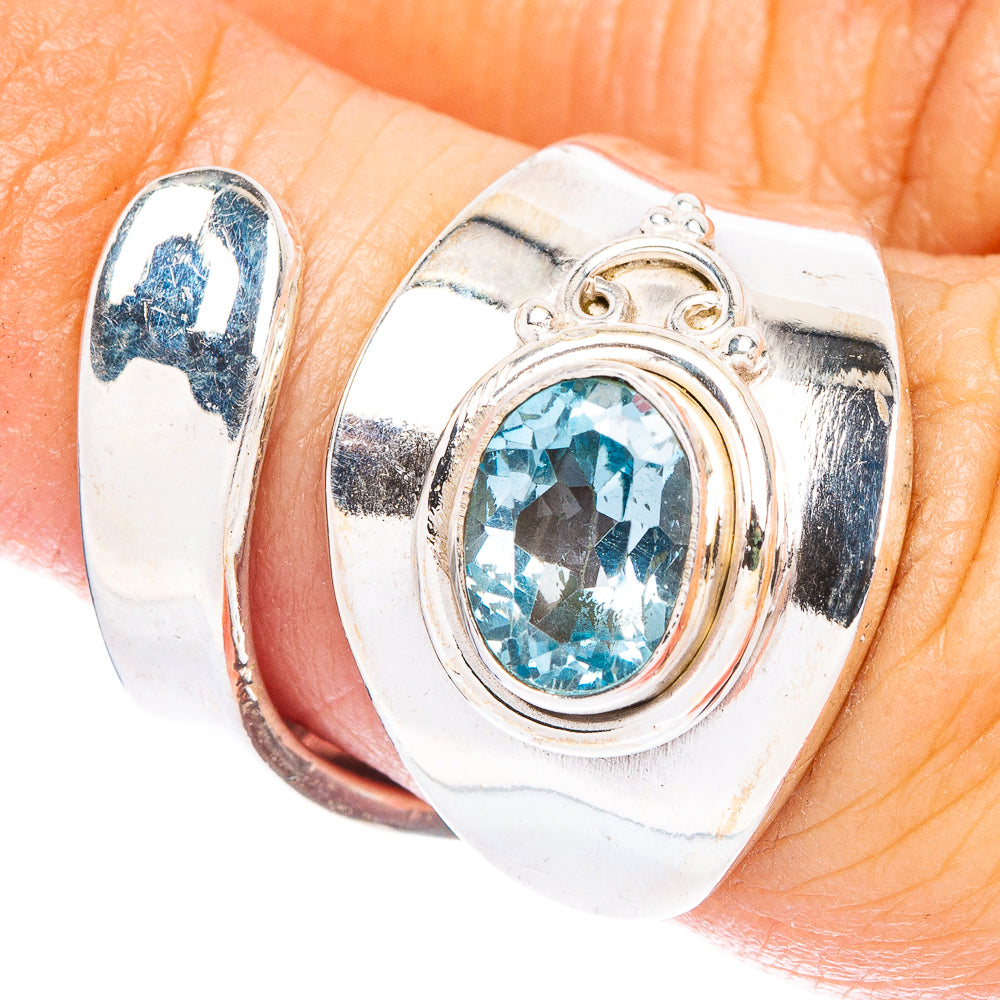 Blue Topaz Ring Size 6 (925 Sterling Silver) R147008