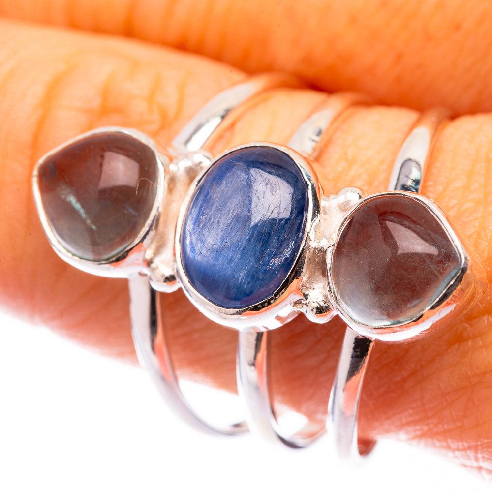 Kyanite, Blue Fluorite Ring Size 10 (925 Sterling Silver) R140958
