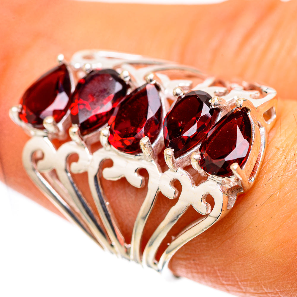 Garnet Ring Size 6.75 (925 Sterling Silver) RING138436