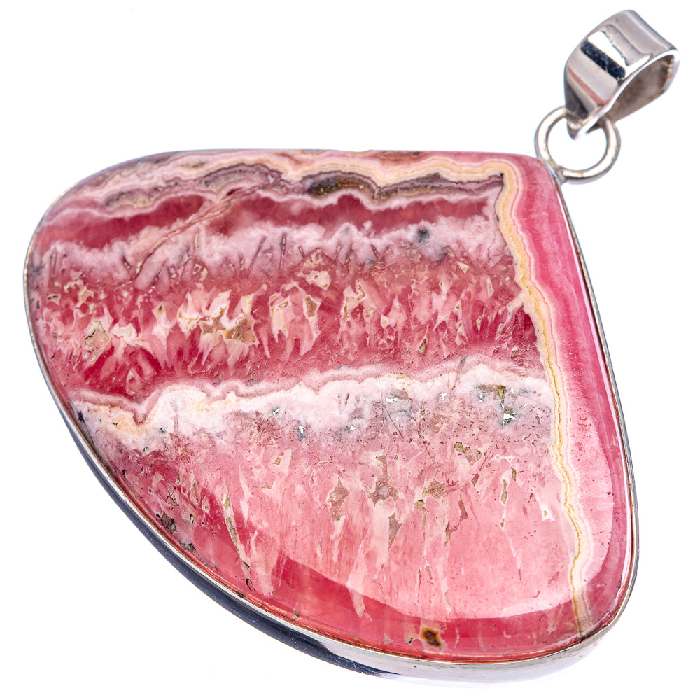 Premium Rhodochrosite Pendant 2 1/8" (.925 Sterling Silver)