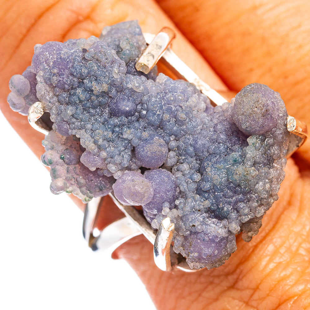 Premium Grape Agate Ring Size 9.75 (.925 Sterling Silver)