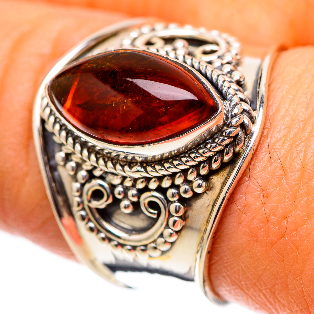 Baltic Amber Ring Size 8.25 (925 Sterling Silver) RING138990