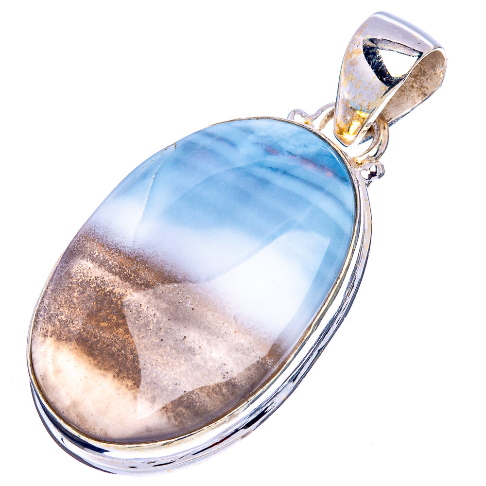 Owyhee Opal Pendant 1 3/8" (.925 Sterling Silver)