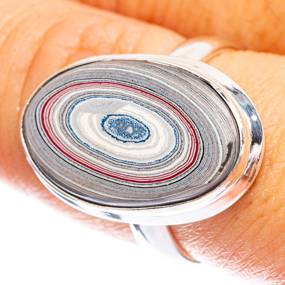 Fordite Ring Size 8 (925 Sterling Silver) R142702
