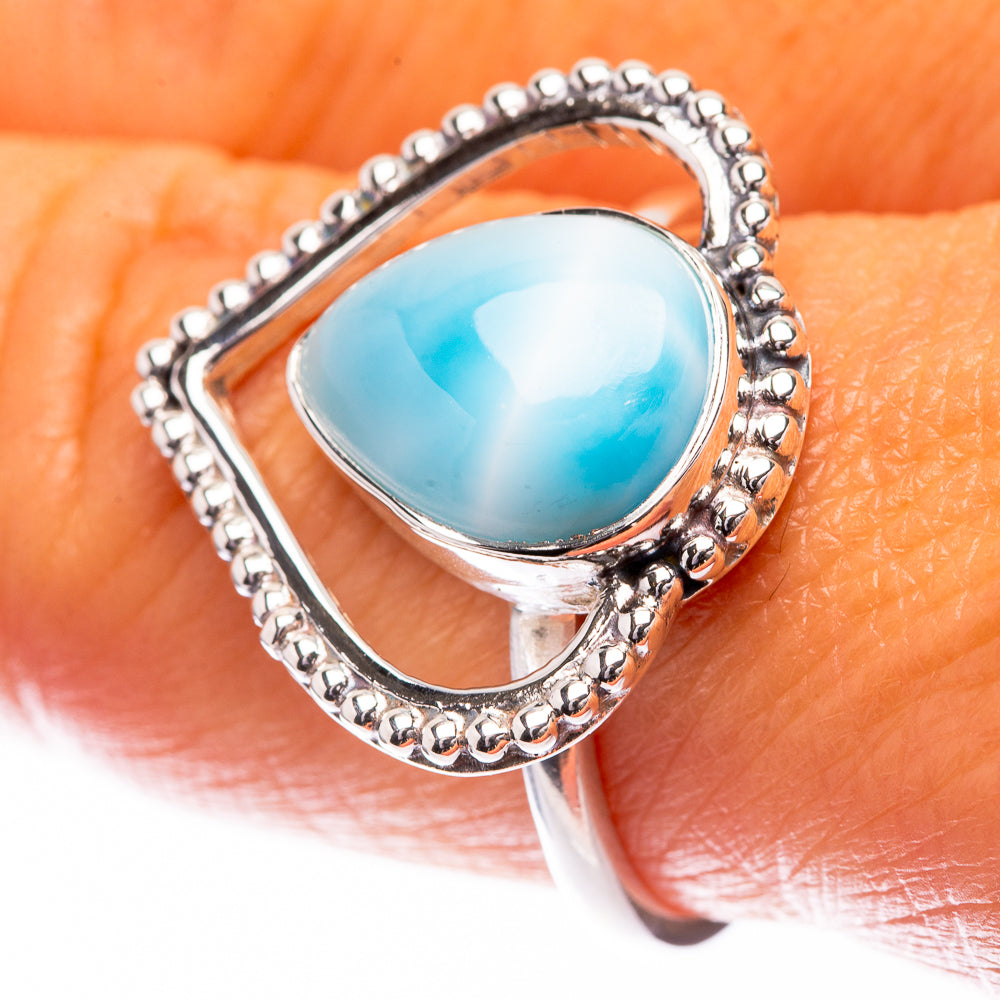 Premium Larimar Ring Size 9 (925 Sterling Silver) R141760
