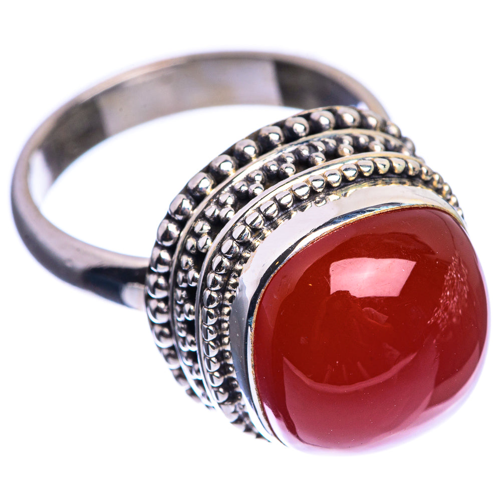 Red Onyx 925 Sterling Silver Ring Size 6