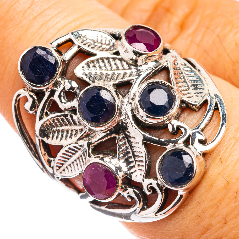 Sapphire, Ruby Ring Size 7 (925 Sterling Silver) R142789