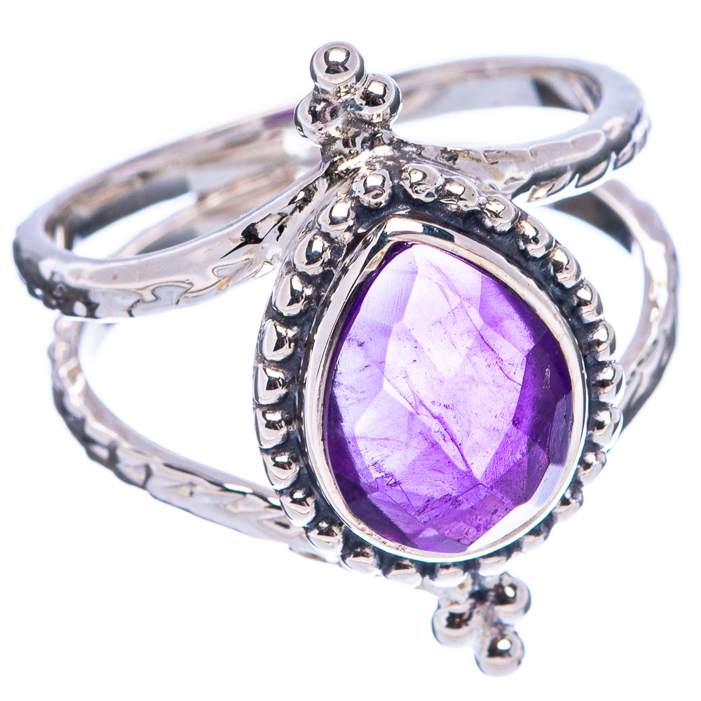 Premium Amethyst Ring Size 6.75 (.925 Sterling Silver)