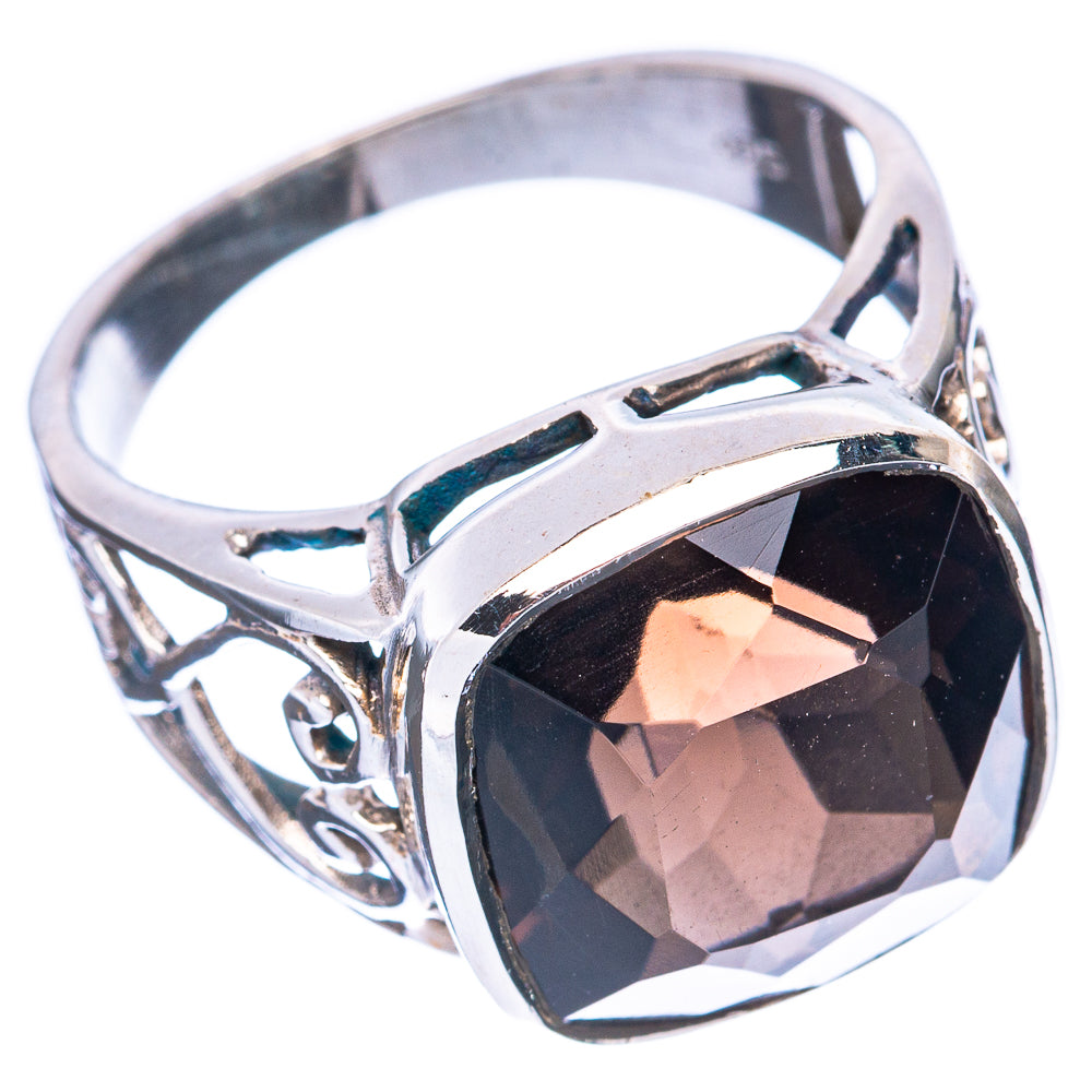 Smoky Quartz Ring Size 7.5 (925 Sterling Silver) R3103