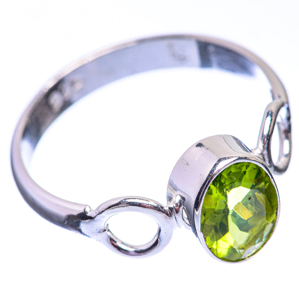 Peridot Dainty Ring Size 6 (925 Sterling Silver) R142523