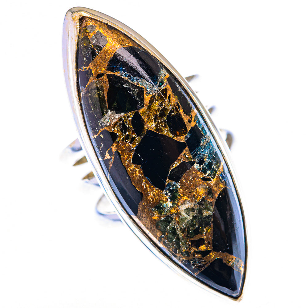 Large Mohave Black Onyx Ring Size 7.25 (925 Sterling Silver) RING140066