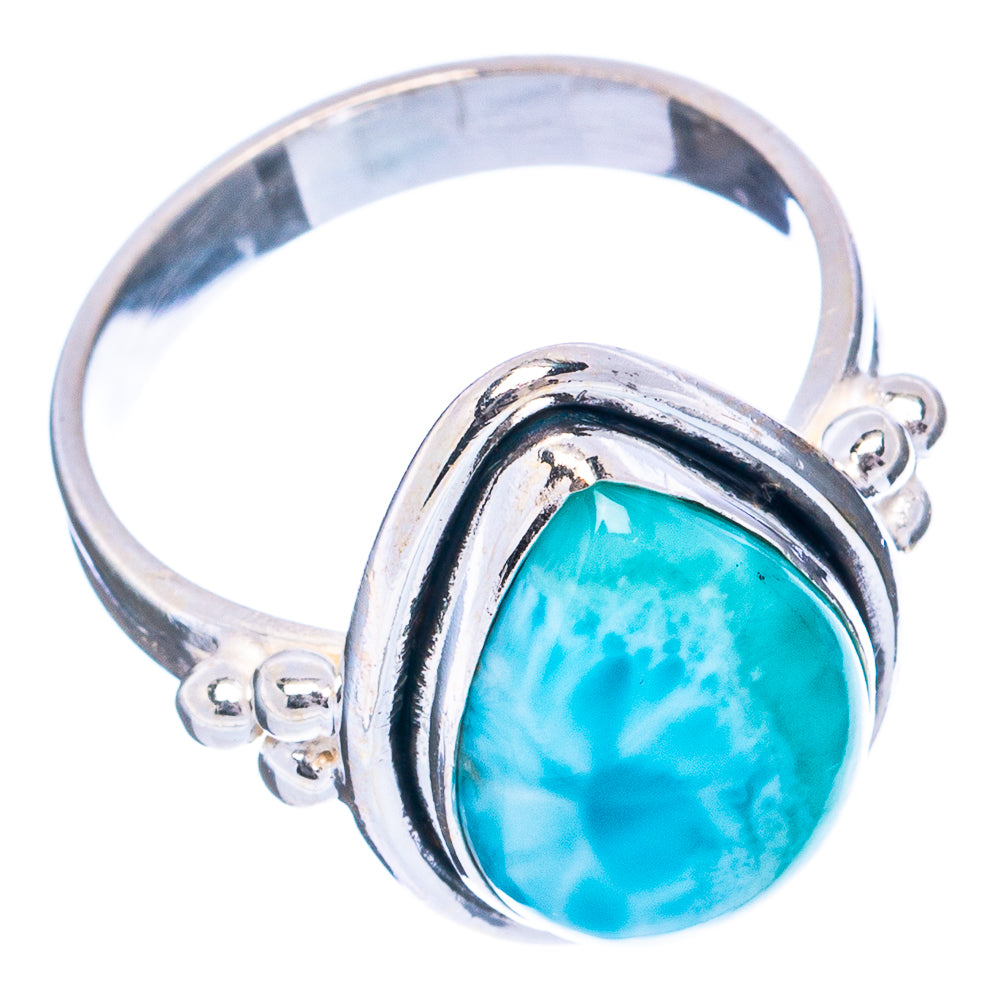 Rare Larimar Ring Size 7 (.925 Sterling Silver)