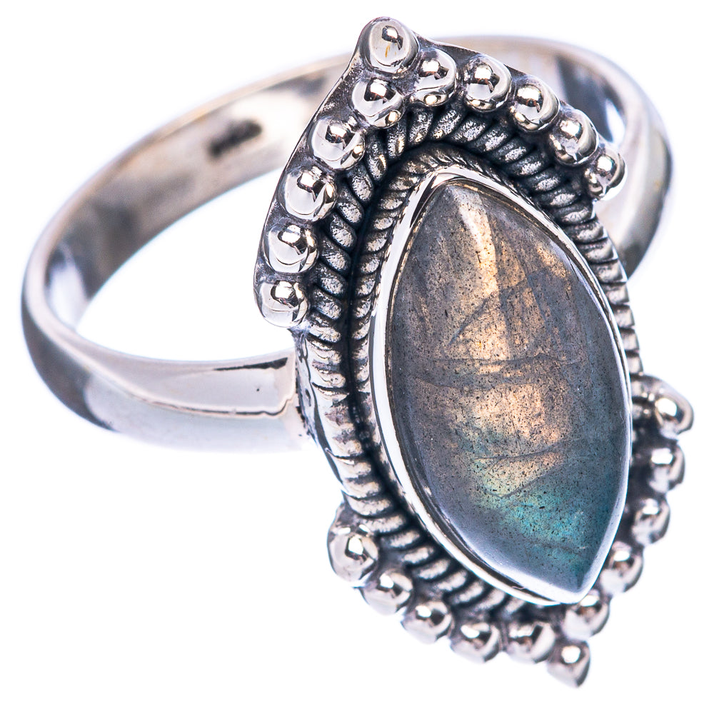 Labradorite 925 Sterling Silver Ring Size 7.75 (925 Sterling Silver) R5385