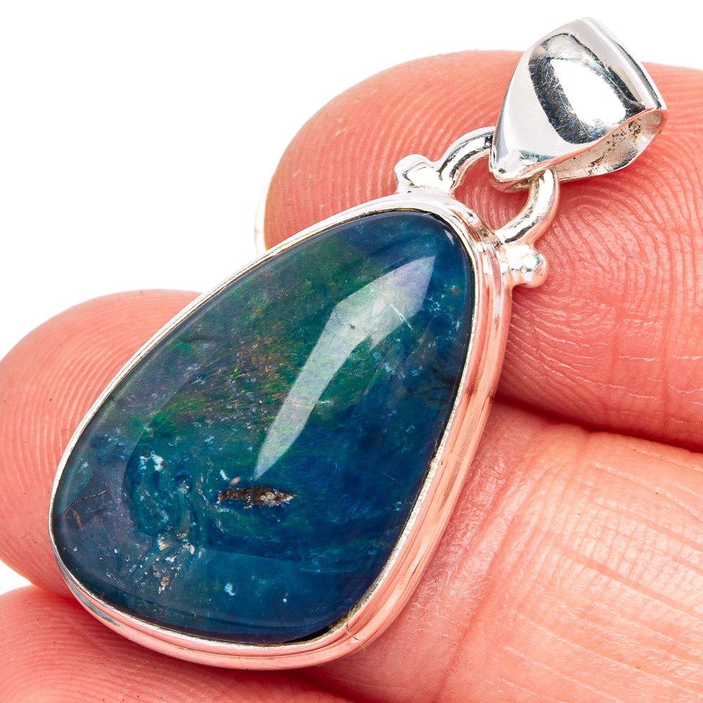 Triplet Opal Pendant 1 1/4" (925 Sterling Silver) P40416
