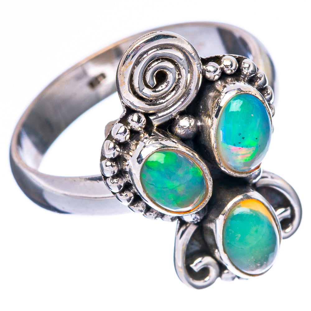 Rare Ethiopian Opal Ring Size 7.25 (925 Sterling Silver) R4390