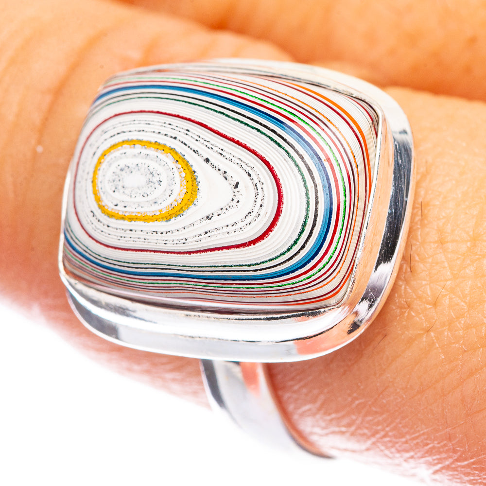 Fordite Ring Size 9 (925 Sterling Silver) R142704