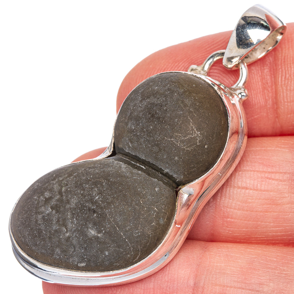 Menilite Opal  Pendant 2" (925 Sterling Silver) P40768