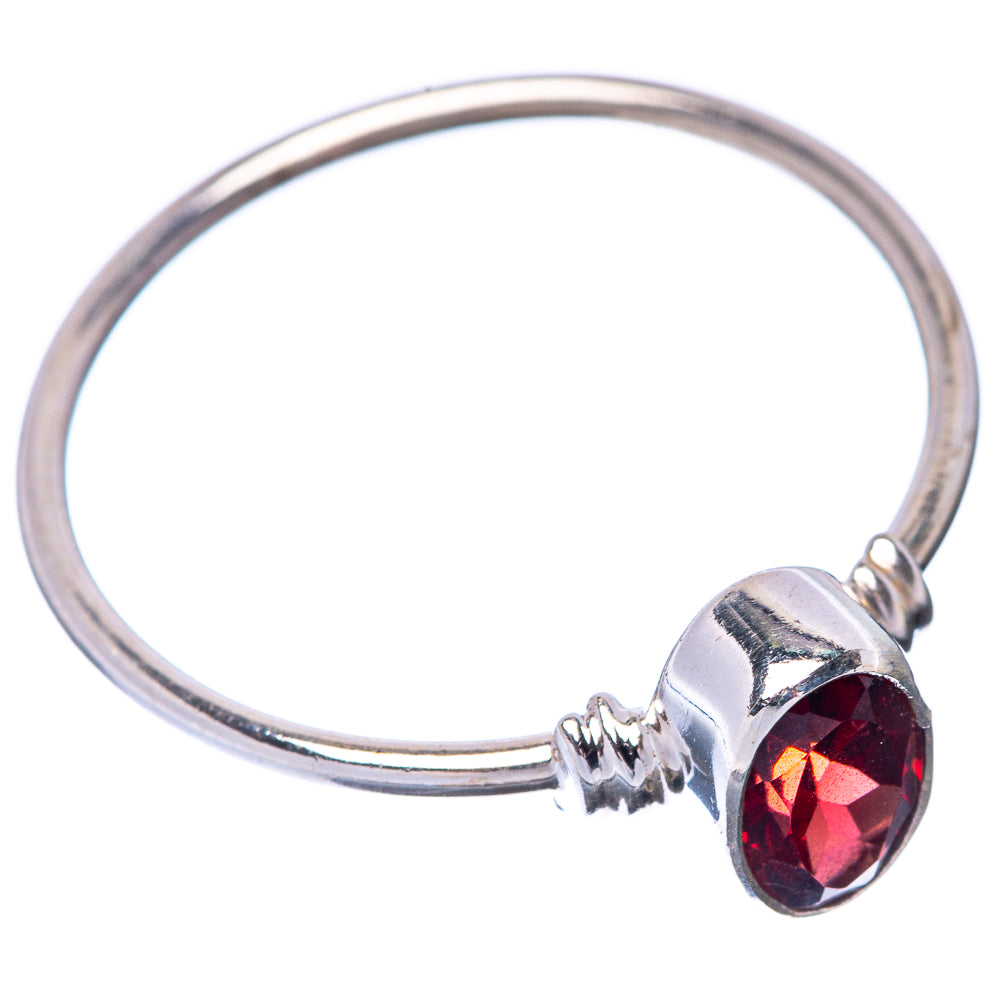 Garnet Dainty Ring Size 9.5 (925 Sterling Silver) R145221