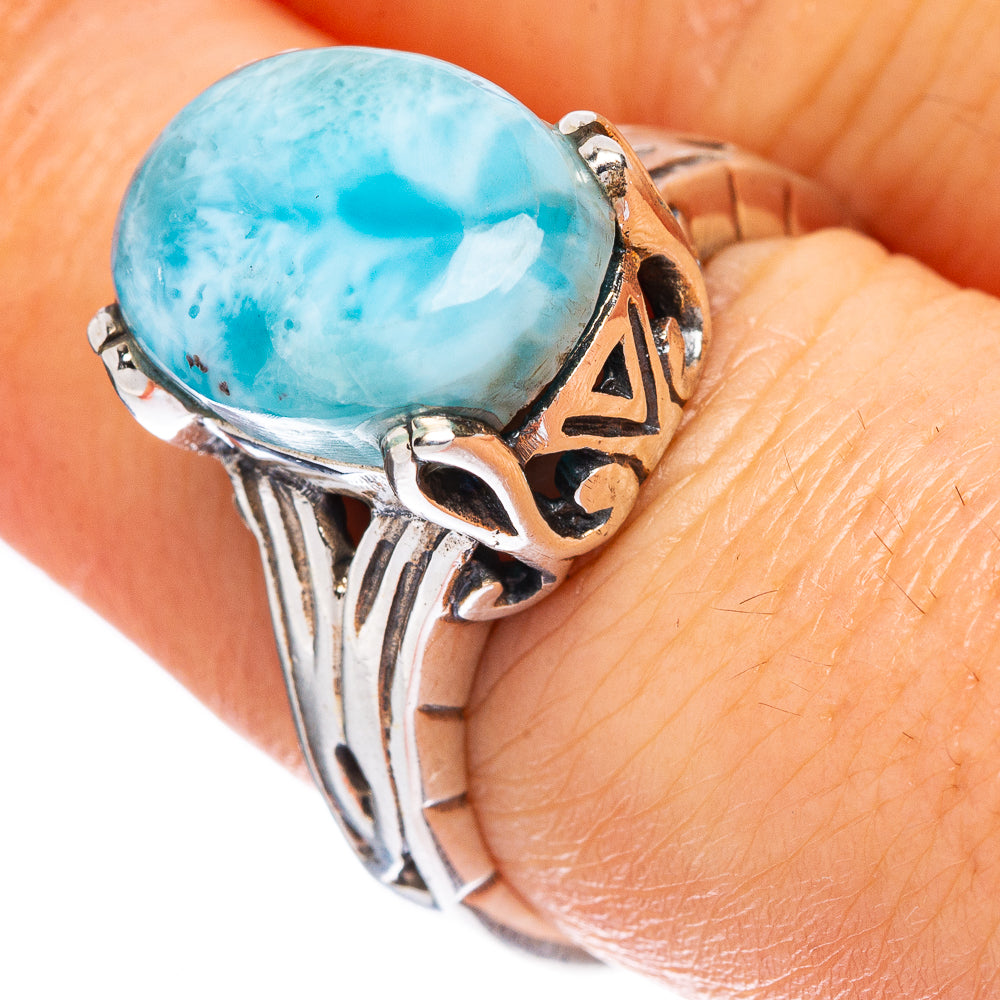 Larimar Ring Size 8 (925 Sterling Silver) R2375