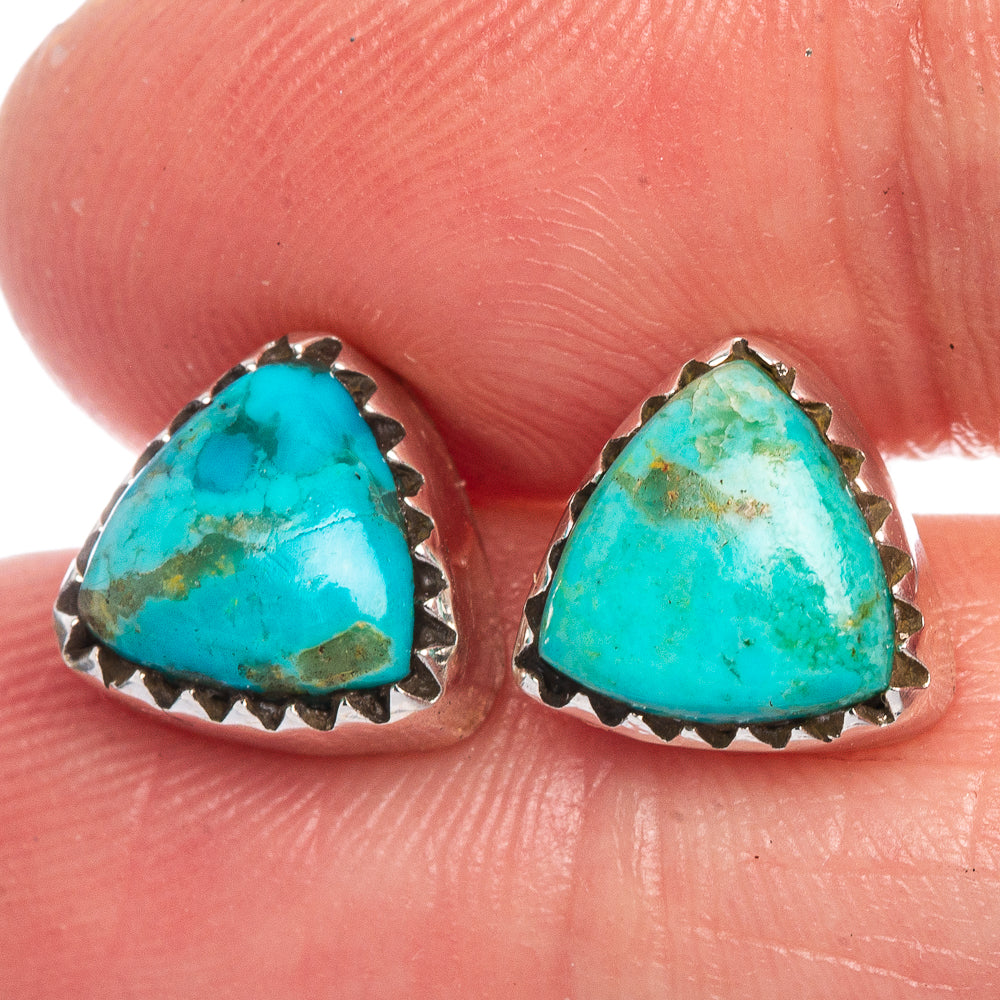 Chrysocolla Earrings 3/8" (925 Sterling Silver) E433524