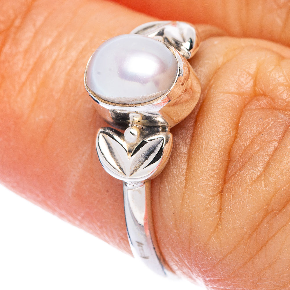 Cultured Pearl Dainty Ring Size 6 (925 Sterling Silver) R145756