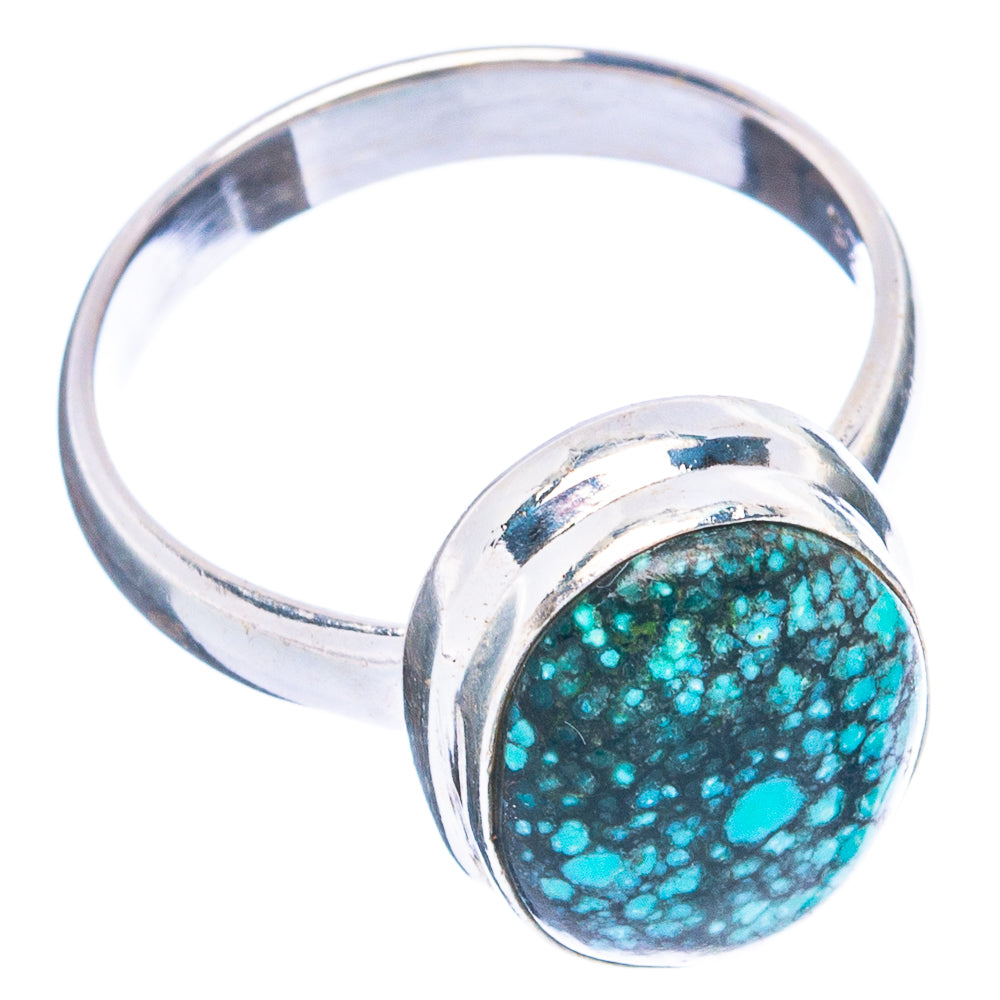 Rare Arizona Spiderweb Turquoise Ring Size 6.5 (925 Sterling Silver) R4761
