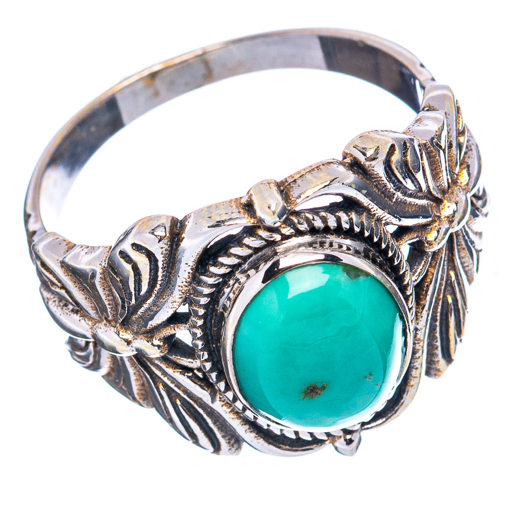 Kingman Turquoise Butterfly Ring Size 8.25 (.925 Sterling Silver)