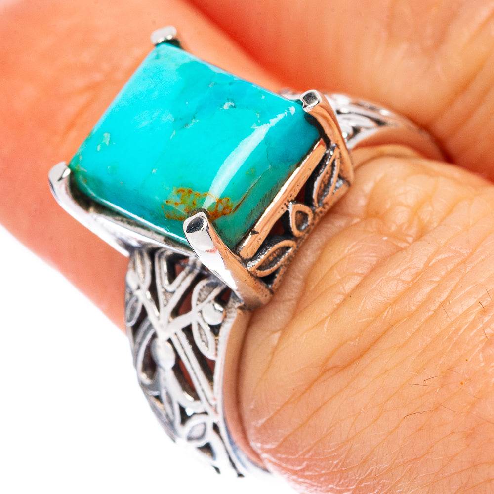 Rare Arizona Turquoise Ring Size 6.5 (925 Sterling Silver) R2969
