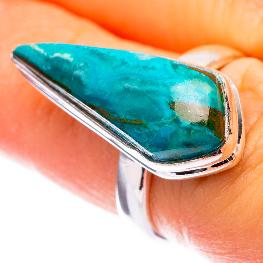 Chrysocolla Ring Size 6.5 (925 Sterling Silver) R141475