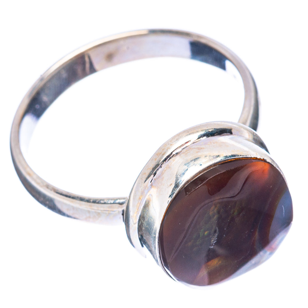 Rare Mexican Fire Agate Ring Size 8.25 (925 Sterling Silver) R2787