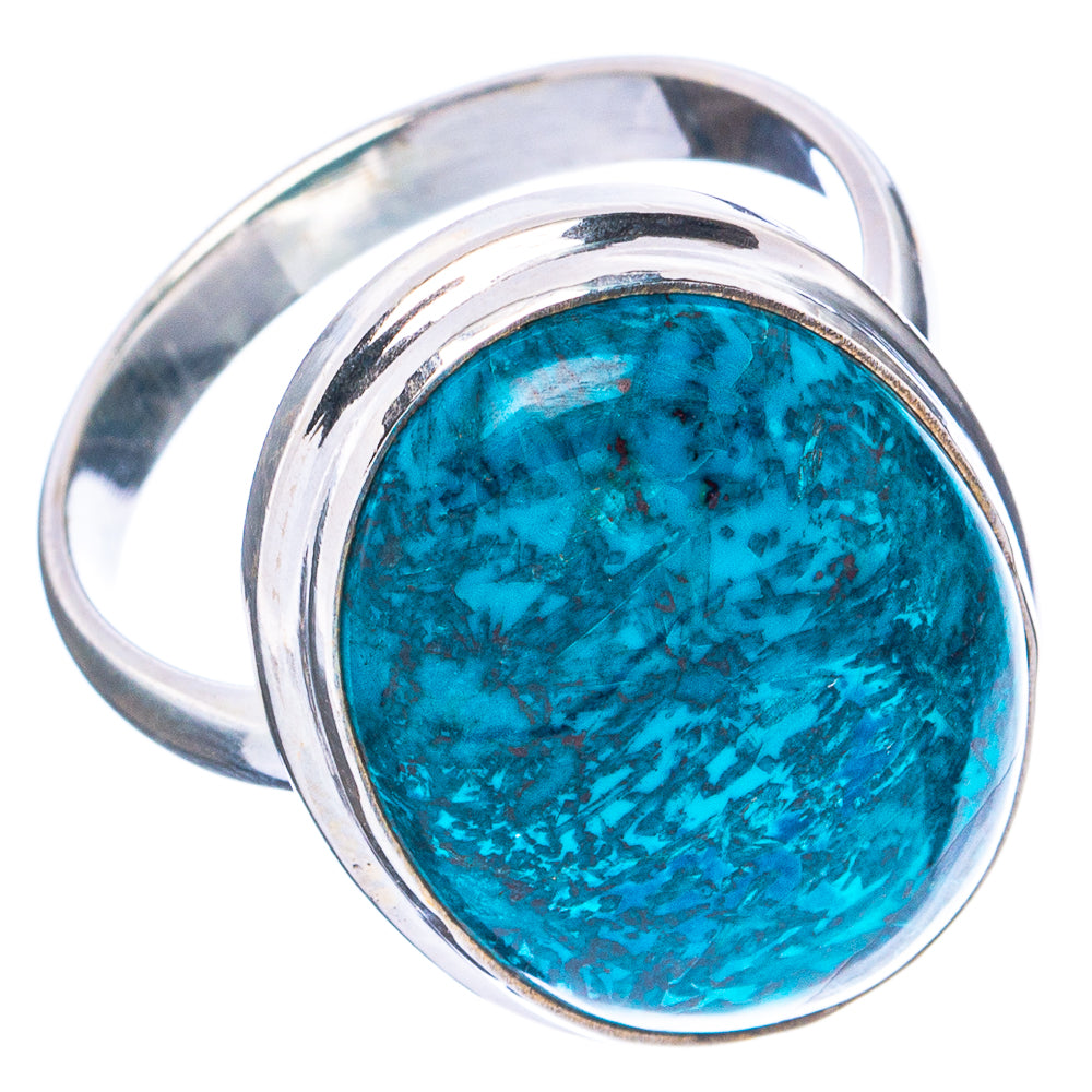 Peruvian Chrysocolla Ring Size 10 (.925 Sterling Silver)