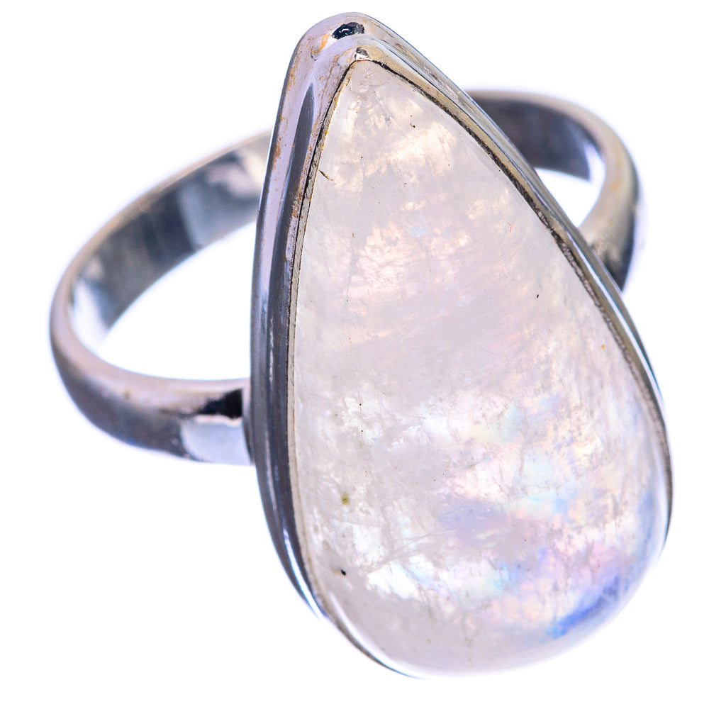 Rainbow Moonstone Ring Size 9 (925 Sterling Silver) R143132