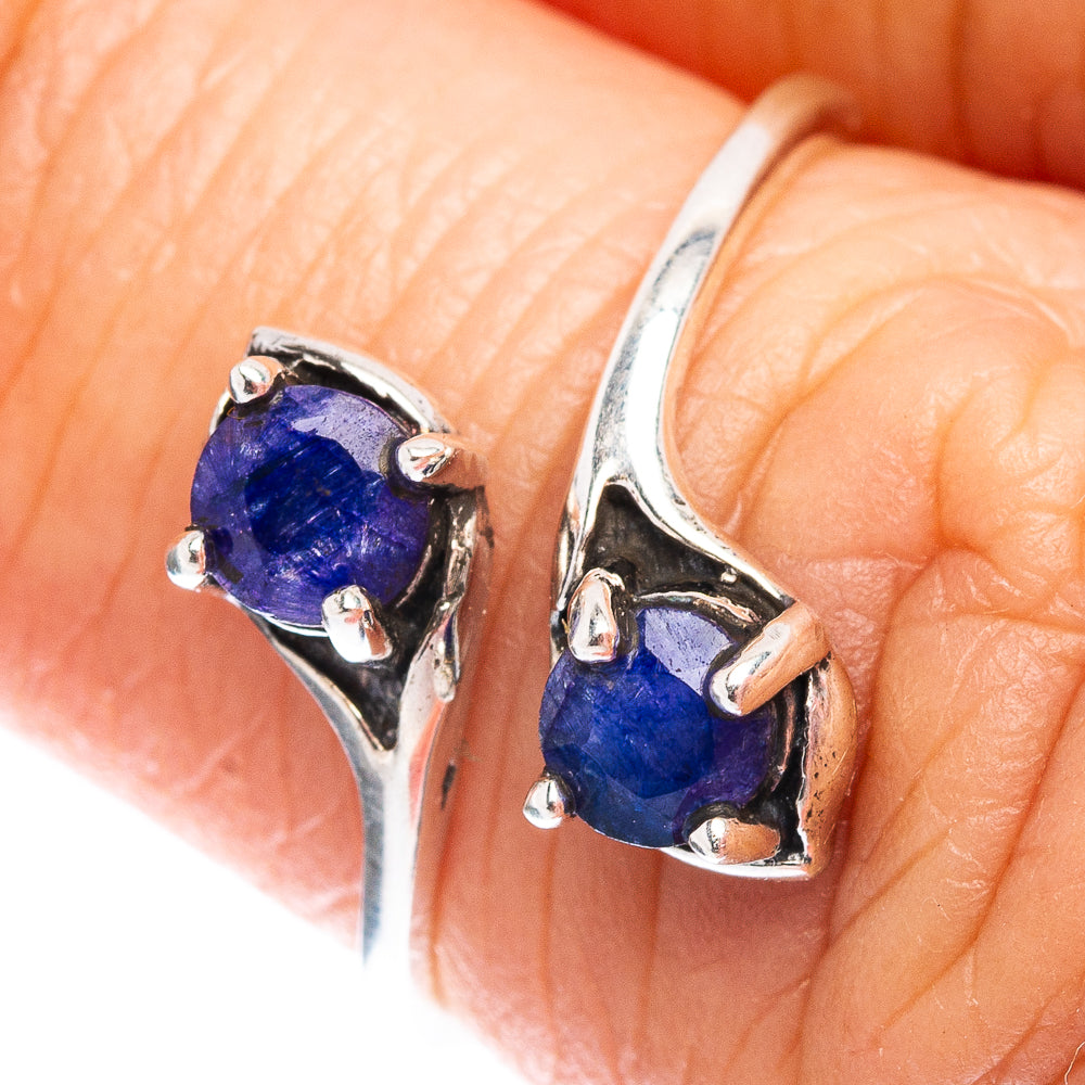 Dainty Blue Sillimanite Ring Size 6 (.925 Sterling Silver)