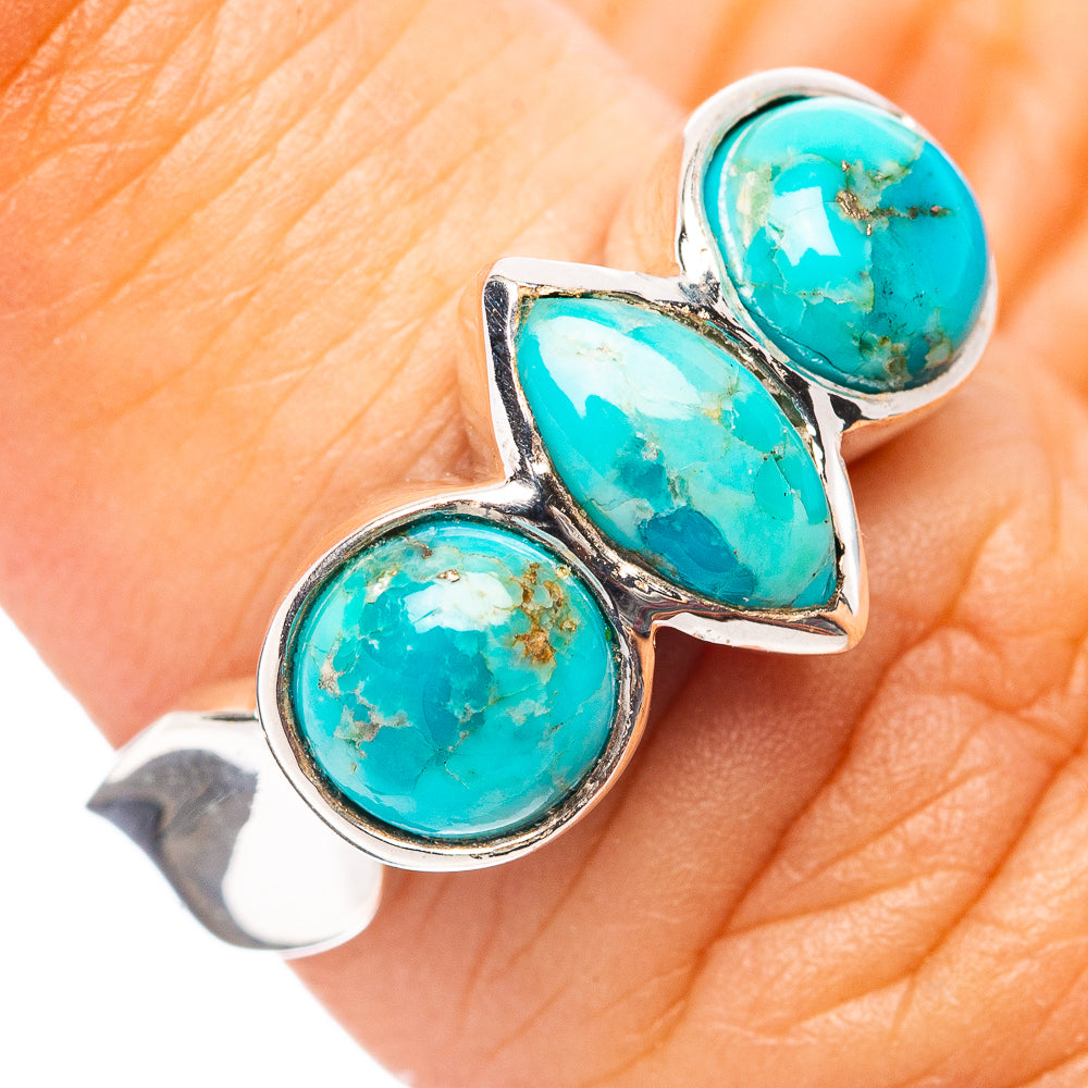 Mojave Turquoise Ring Size 6 (.925 Sterling Silver)
