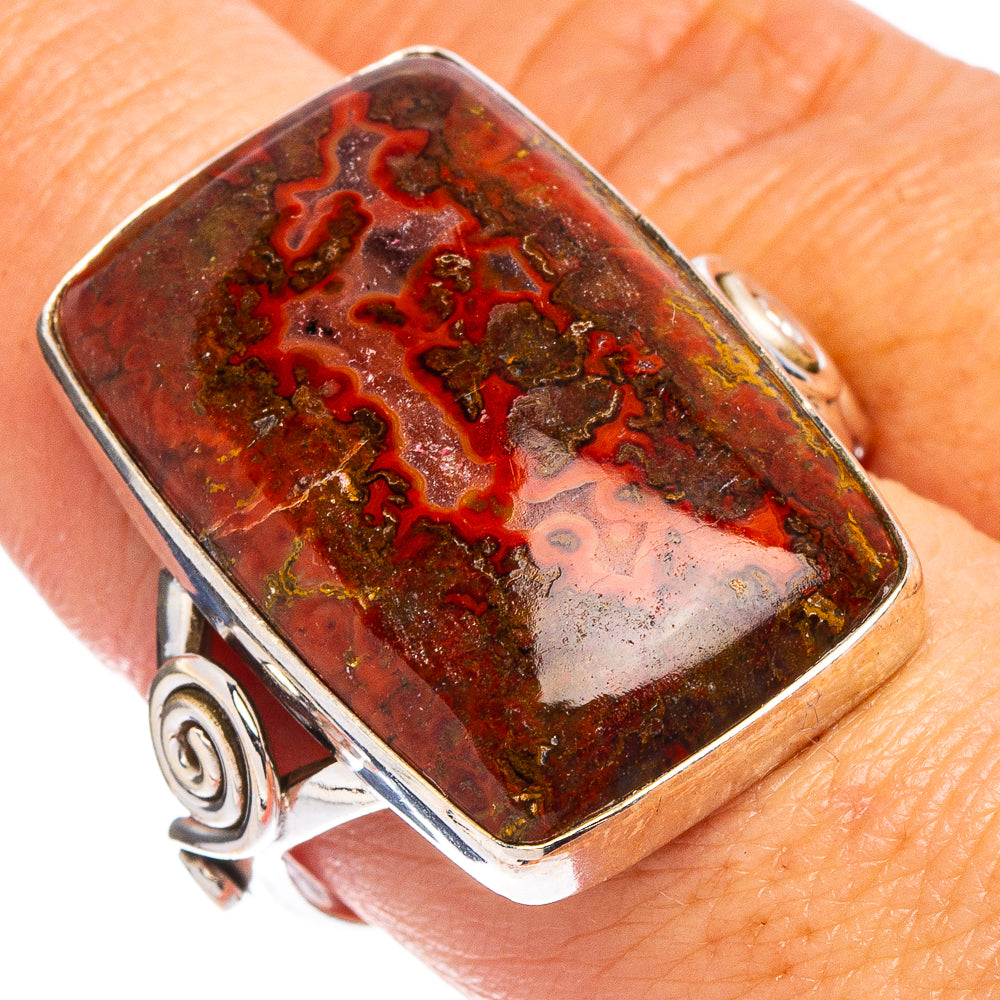 Moroccan Agate Ring Size 9.25 (.925 Sterling Silver)