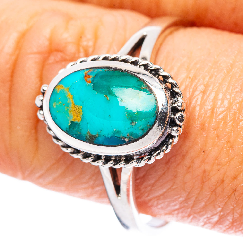 Rare Arizona Turquoise Ring Size 9.75 (925 Sterling Silver) R4491