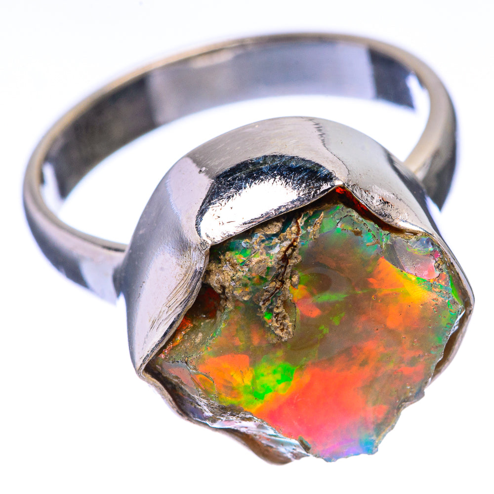 Rough Ethiopian Opal Ring Size 6.25 (925 Sterling Silver) R140549