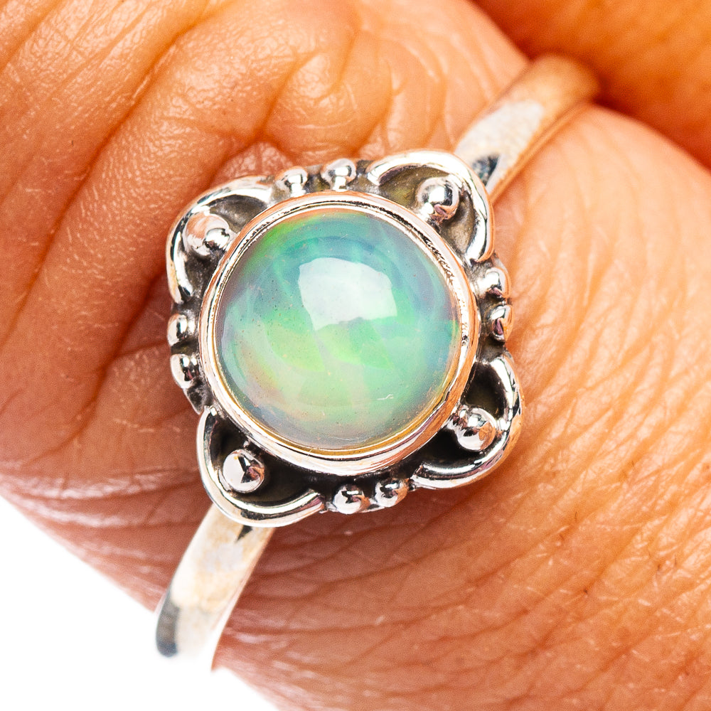 Ethiopian Opal Ring Size 9 (.925 Sterling Silver)
