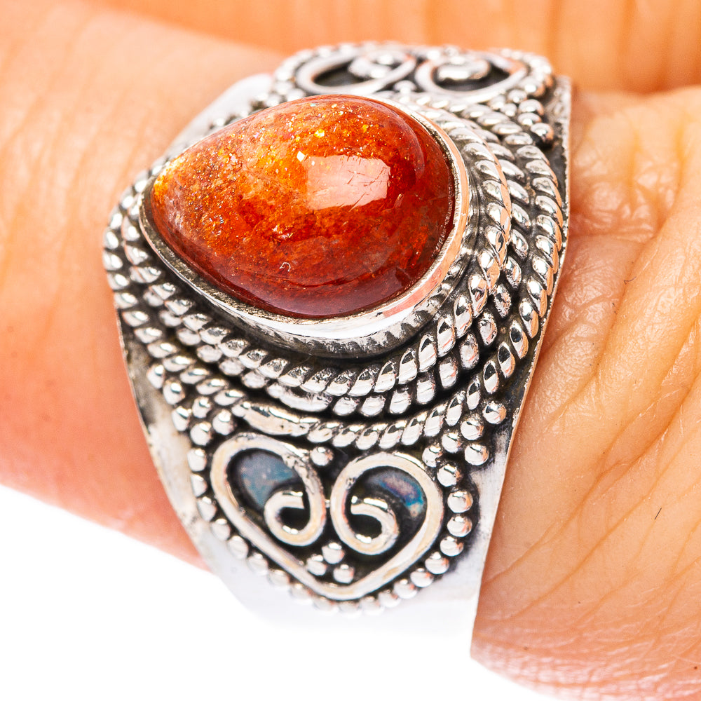 Sunstone 925 Sterling Silver Ring Size 7 (925 Sterling Silver) R3915