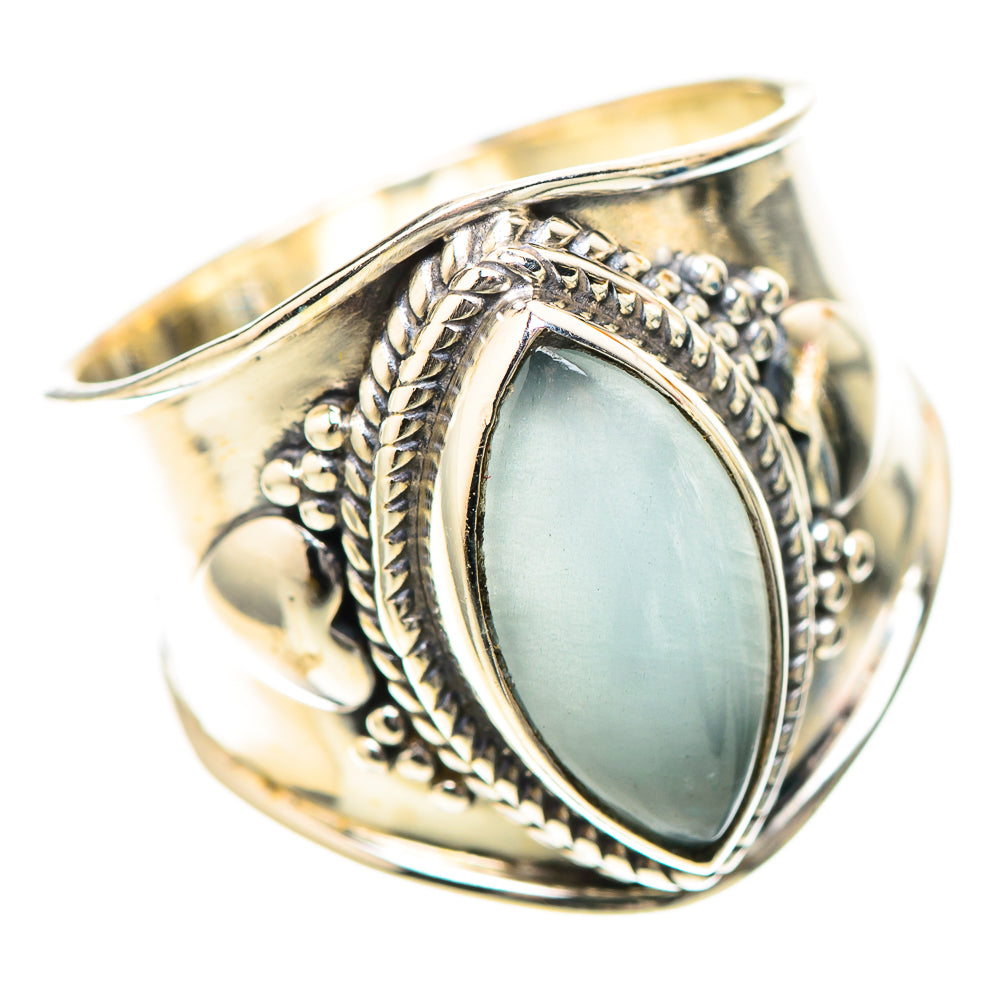Natural Aquamarine 925 Sterling Silver Ring Size 7.25 (925 Sterling Silver) RING139331